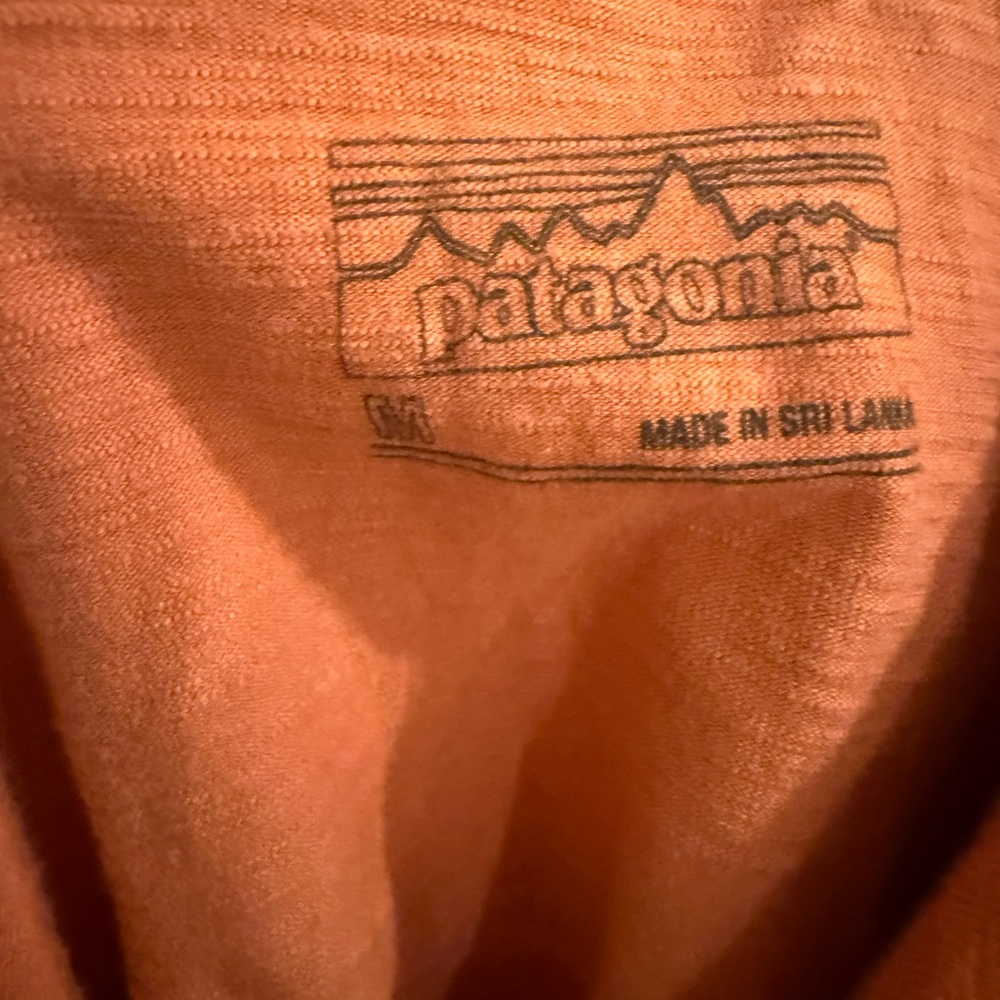 Patagonia Organic Cotton Amber Dawn Dress-Coral Orange - Picture 5 of 10